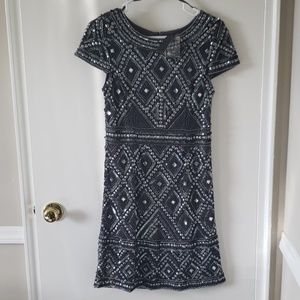 Adrianna Papell Sequined Sheath Dress